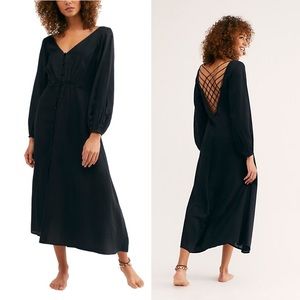 Free People Later Days Midi Dress